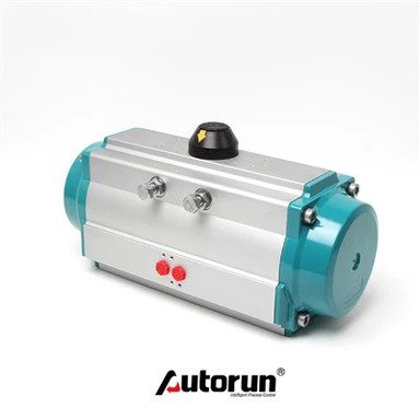 Dvigubas veikiantis pneumatinis rotacinis cilindras