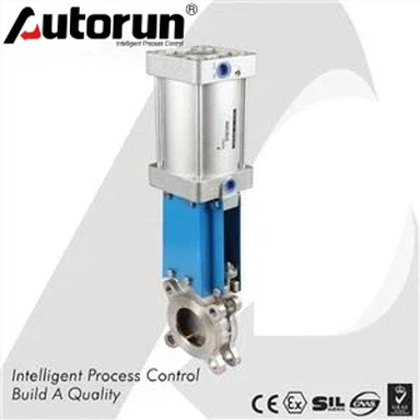 Dvigubo flanšo pneumatinio peilio vartų vožtuvas