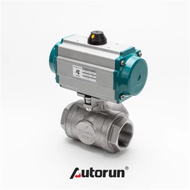 Pneumatinė sriegio rutulinis vožtuvas